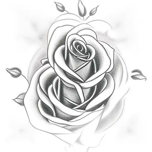 Christian Cross With Roses