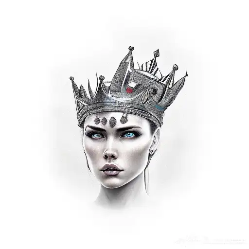 Woman Warrior With Crown