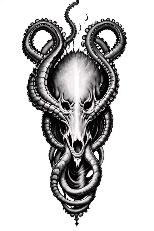 Tenticales Coming Up The Leg Sleeve