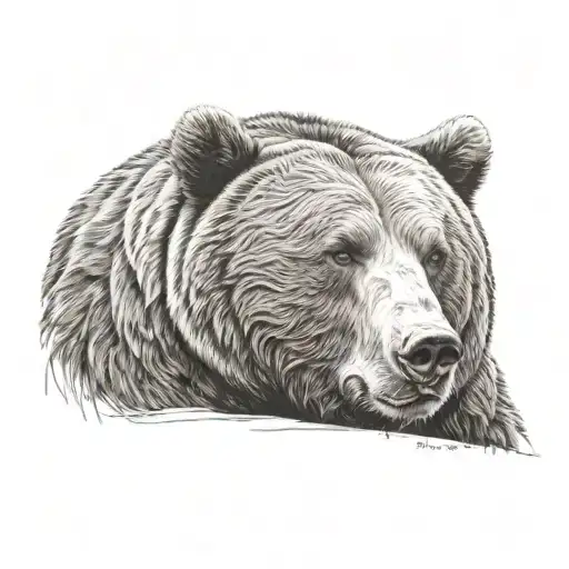 Brown Bear Face Simple