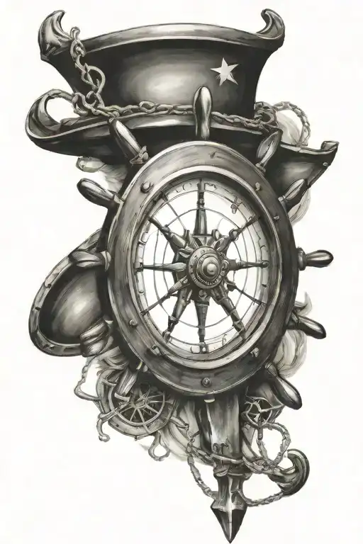 Ships Helm And Nautical
