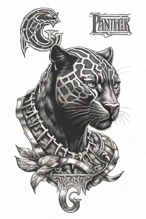 Black Panther With Letter G