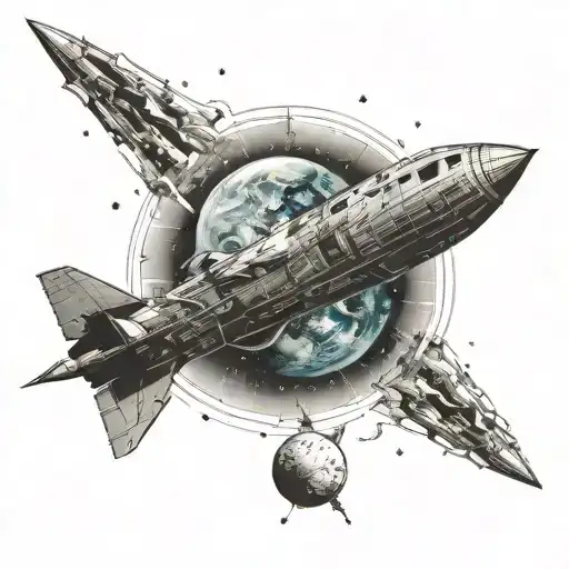 Comet Throught Space