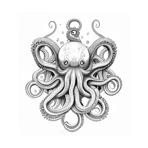 Lovecraftian Octopus On Forearm