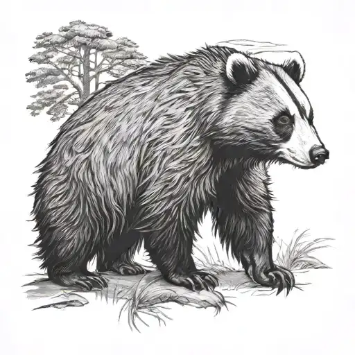 Half Badger And Half Bear