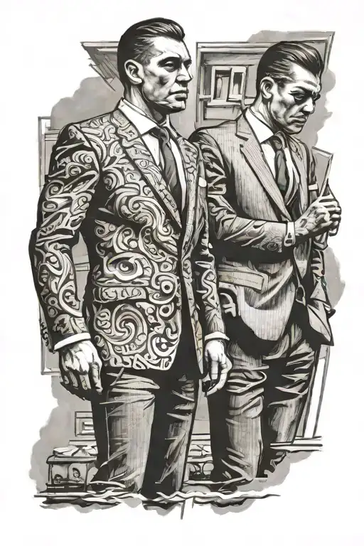 Kray Twin Brothers Standing