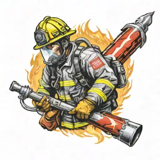 Us Navy Dc Fire Fighter Flames Realism