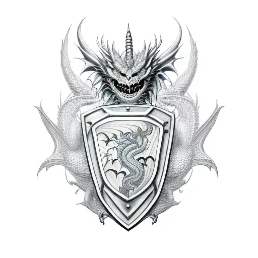 Dragon Guarding Shield