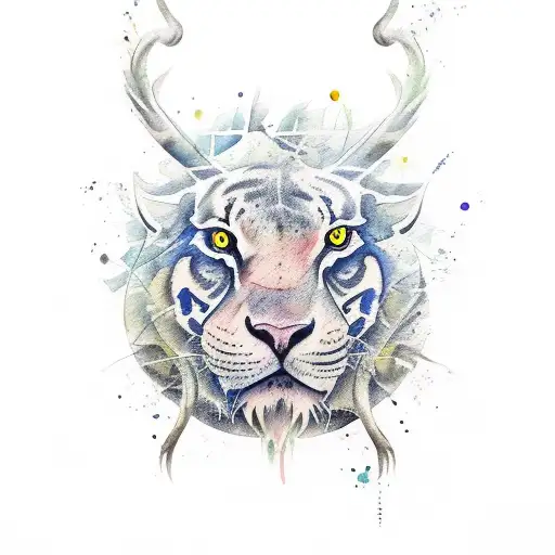 Arms Grasping For Nature Watercolor