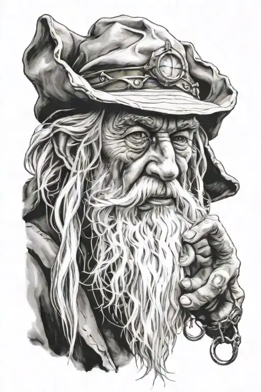 Gandolf With One Ring Under