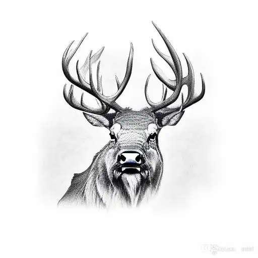 Trippy Bull Elk