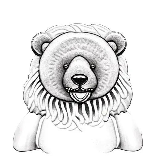 Teddy Bear Eating Jammy Dodger Biscuits