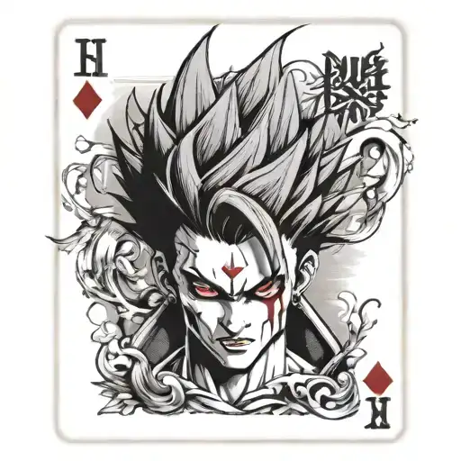 Hisoka Hxh Card Design Featuring