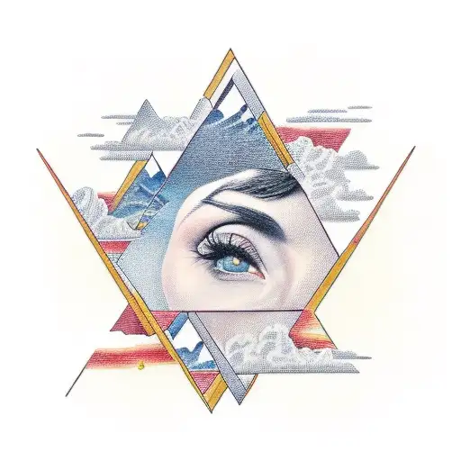 Wish You Were Here Album Cover In A Triangle