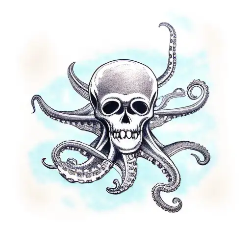 Pirate Octopus Shoulder To Sleeve