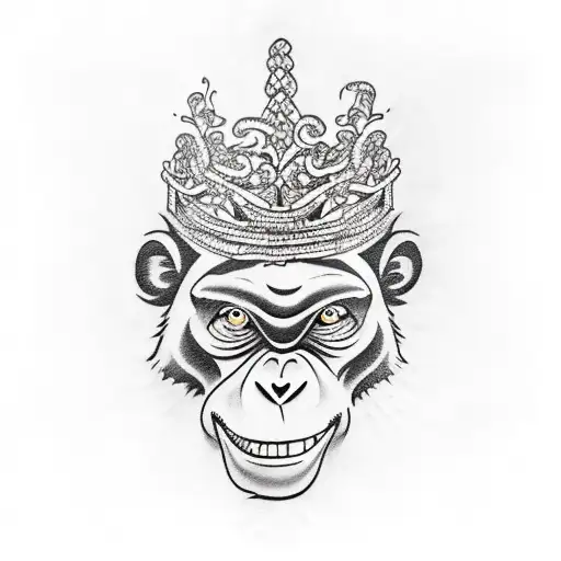 Vines Wrapped Around A Monkey's Paw A Tiara And A Bull Skell