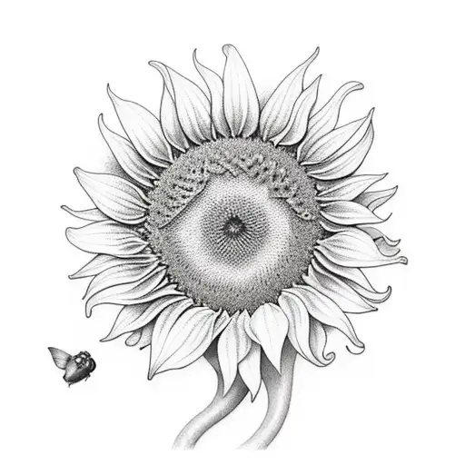 Sunflower And Bluebonnets