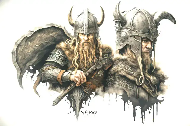 Viking Warrior Forest Gate To Valhala