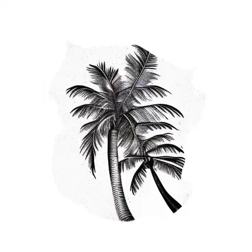 Liberty Bell With Palm Tree Growing Out The Crack