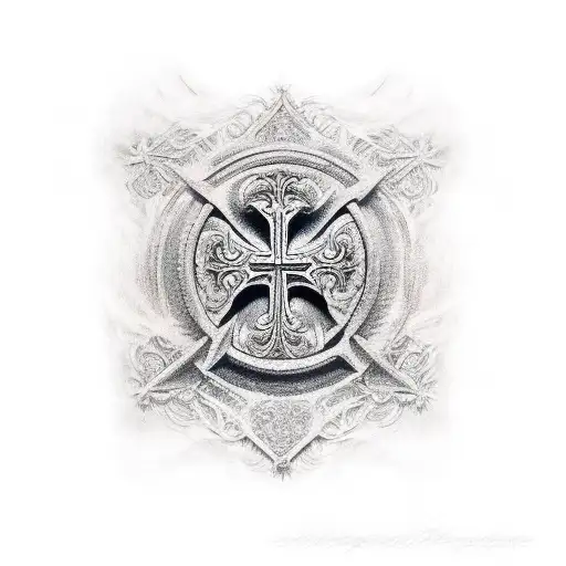 Christian Cross Torn Rag