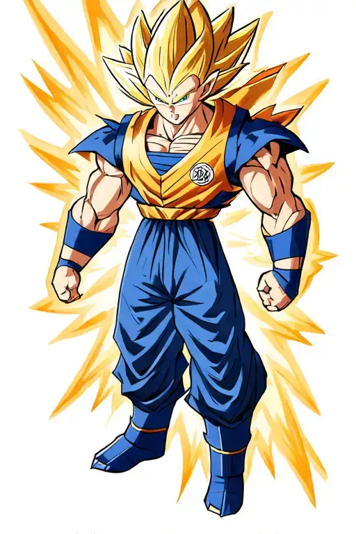 Dragon Ball Vegeta Action Pose Charging Ki Saiyan Armor No Shoulder Pads