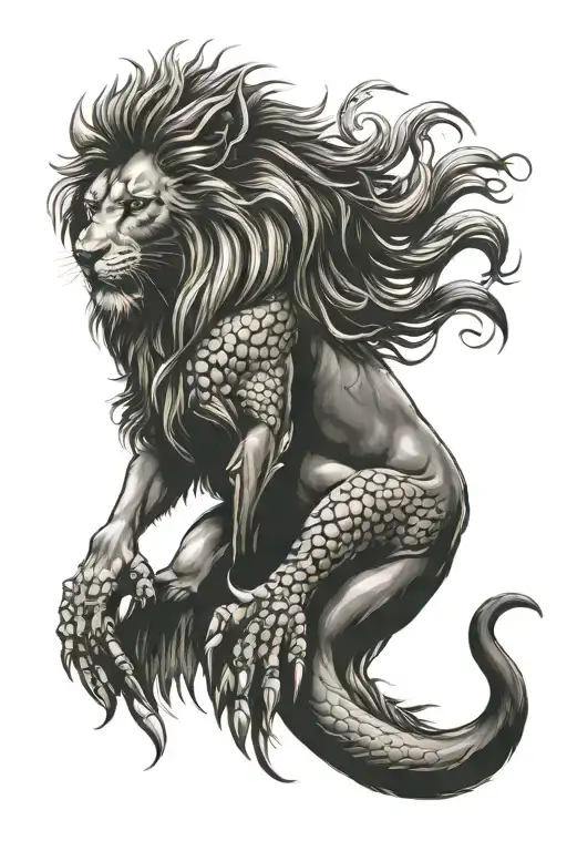 Crowned Lion And Scorpio