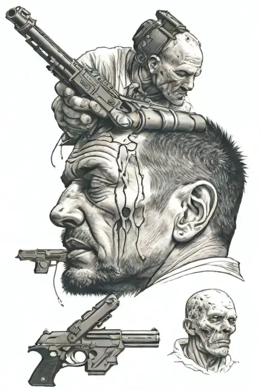 Man Slumped Over From Self Inflicted Gun Wound To The Head