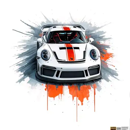 Porsche 911 Gt3 Rs And Car Counter