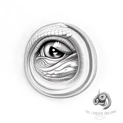 Snake Wrapped Around Eye