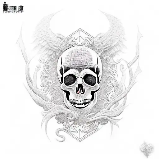 Design A Tattoo That Combines The Elements Of Animals And Coding With A Skull