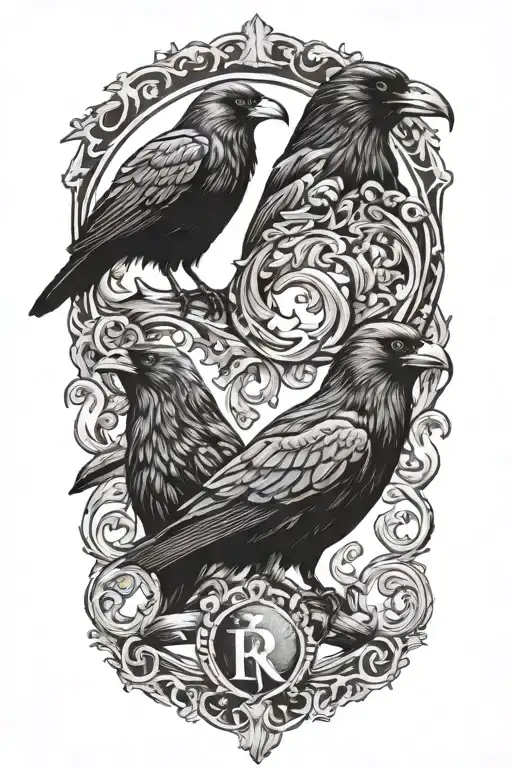 Nordic Signs And Ravens