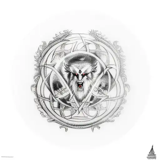 Odin's Raven On Yggdrasil