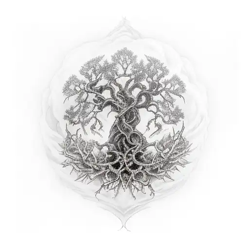 Yggdrasil With Raven