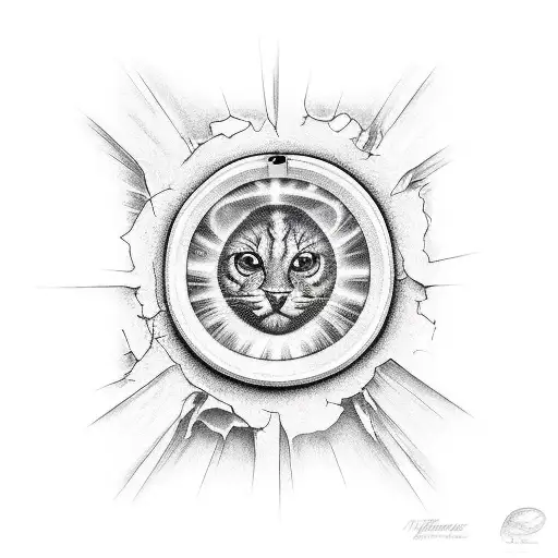 Open Broken Window Facing Outside With Light Streaming In