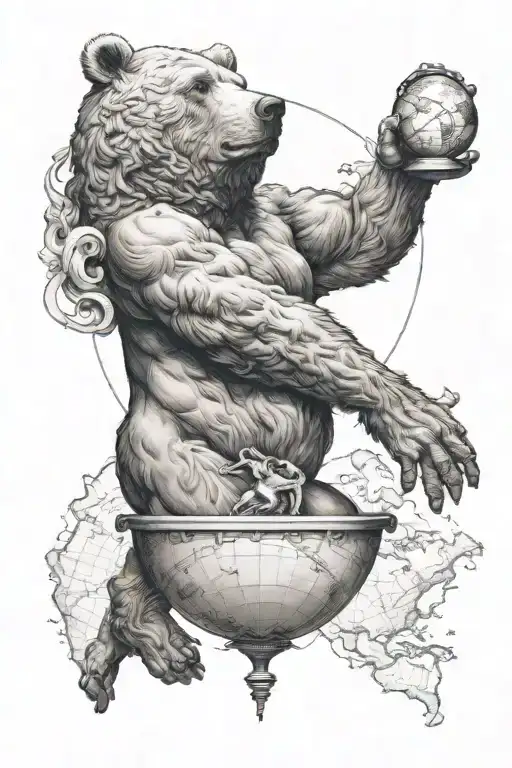 Atlas Holding Up The World But As A Bear