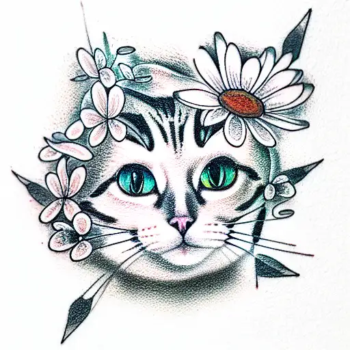 Cat With Flover