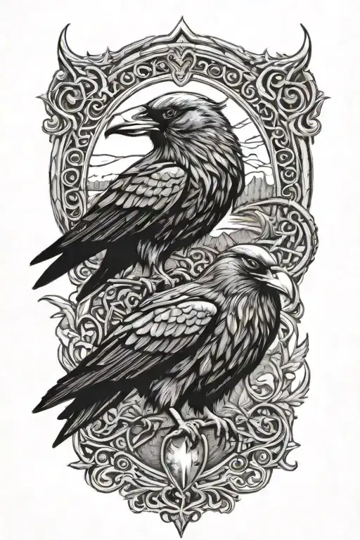 Vikings And Raven