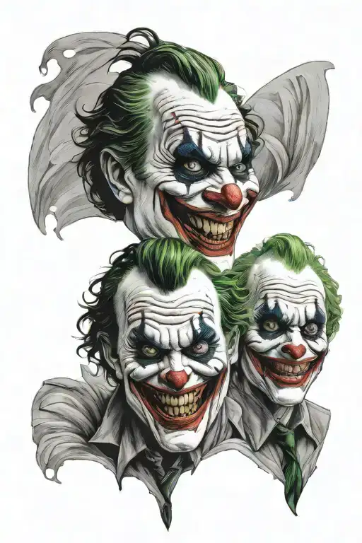 2 Joker Face Has 2 Emotions Cry And Laugh