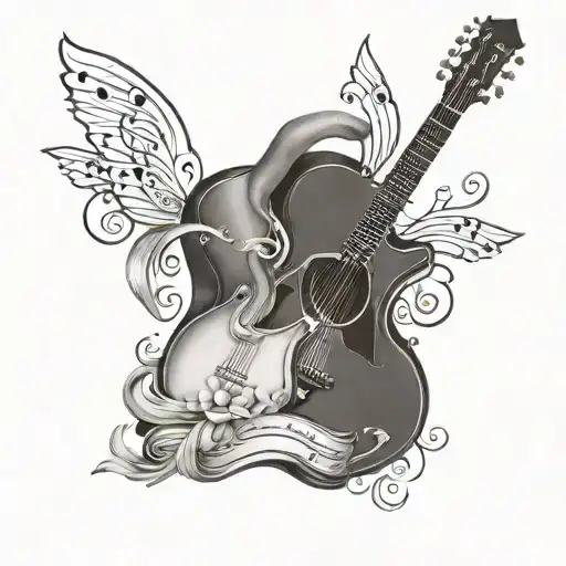 A Realistic Portrait Of Music Surrounded By Love And Peace