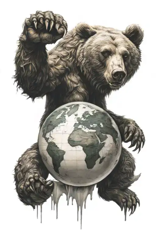 Atlas Holding Up The World But As A Bear