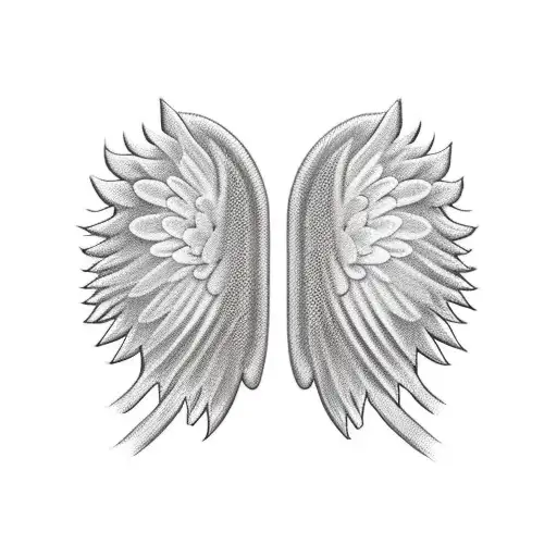 I've Got These Angel Wings Sewed On To My Back With Black Ribbon