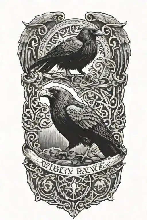 Vikings And Raven