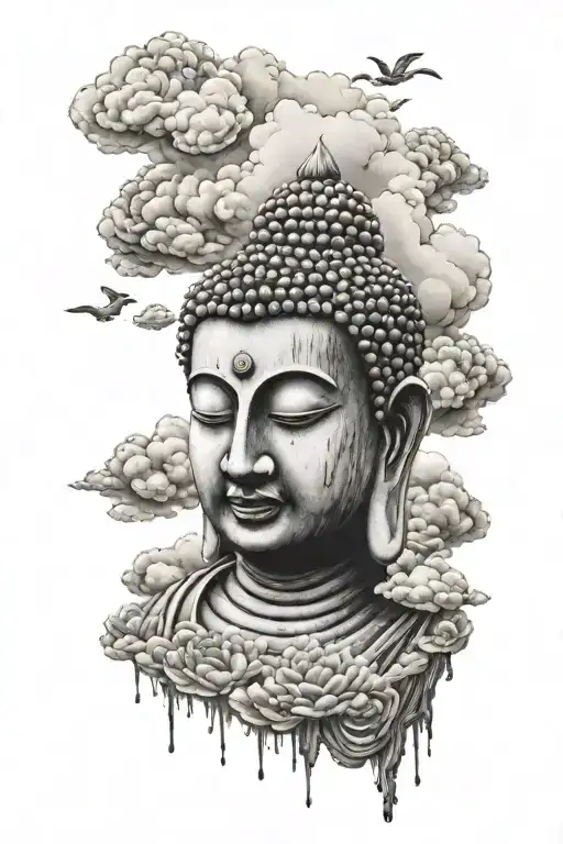 Buddha Around Cloud