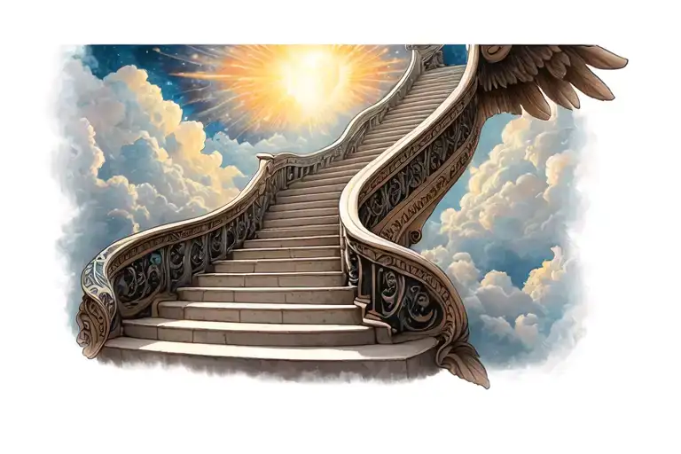 Stairway To Heaven Tattoo Design