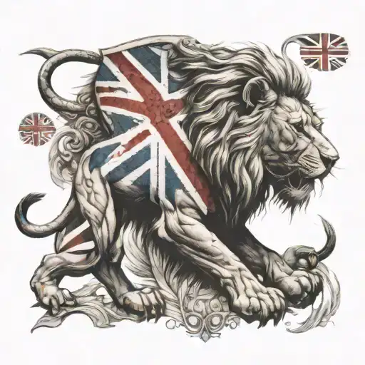 British Flag Lion