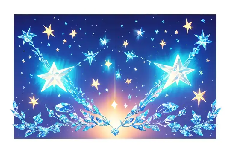 Trailing Shooting Stars And Diamonds