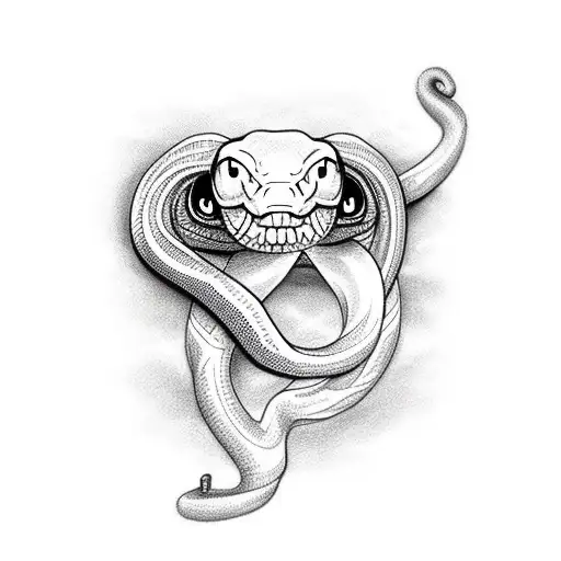 Snake With Hazel Eyes