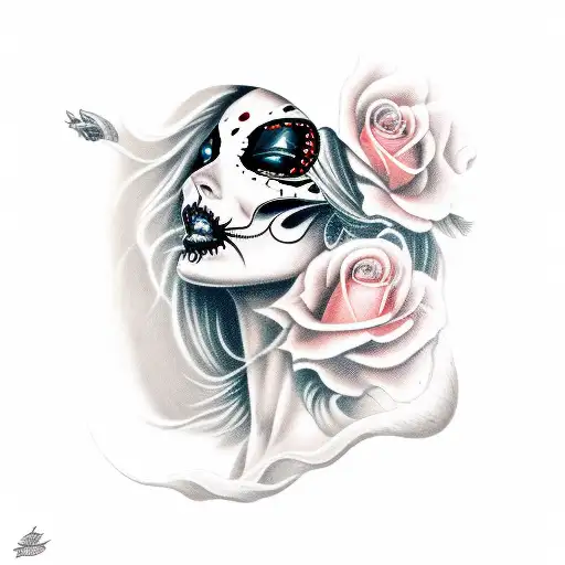 A Portrait Of Beautyful Female Inspired By La Muerta