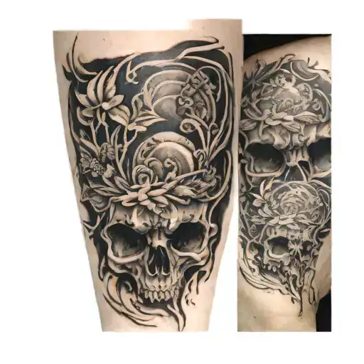 P Cover Up Tattoo Design