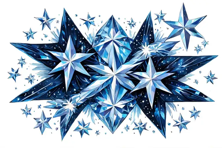 Trailing Shooting Stars And Diamonds